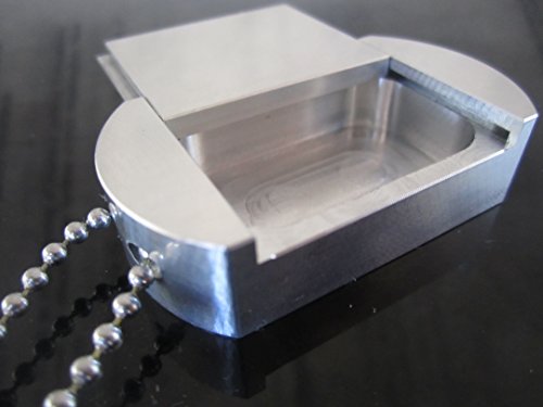 Dog Tag Pill Box Side Opening Mag-Tag Mil Spec Medicine Holder Or Keepsake Aluminum