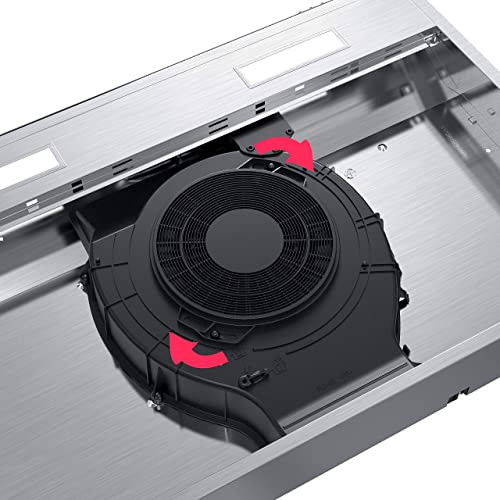 Ciarra Cab75918B 30 Inch Range Hood With Cacf006 Carbon Filters, Stainless Steel Stove Vent Hood For Kitchen #TOP5