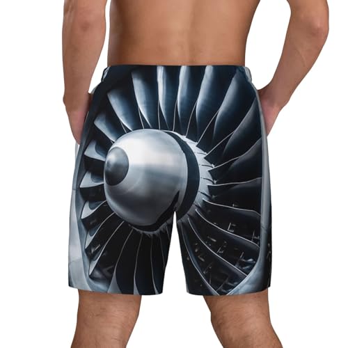Men's Swim Trunks Quick Dry Board Shorts Jet Engine Beach Shorts with Pocket Bathing Suits for Men3