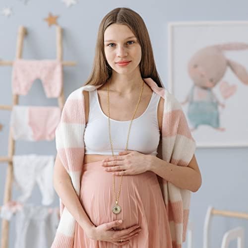 AEONSLOVE Chime Ball Pregnancy Necklace Pendant Vintage Flower Music Wishing Bola Locket for Mom Baby Best Jewellery Gift
