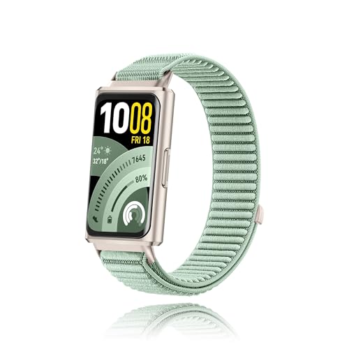[MELEJIA] For HUAWEI Band 11 / HUAWEI Band 11 Pro �o���h �����x���g �ւ��x���g �i�C���� �����o���h �_�� �ʋC �y�� ���߉\ �T�C�Y�������ȒP �r���v �x���g (�O���[��)