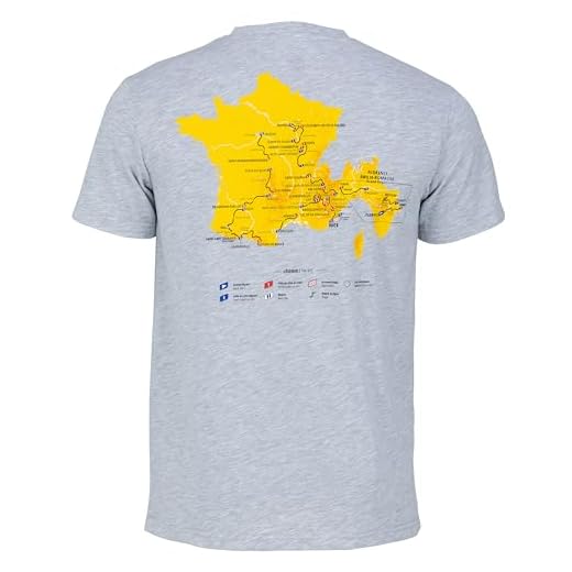 Tour de France – Camiseta de viaje 2024 – Colección oficial de ciclismo, gris, XL