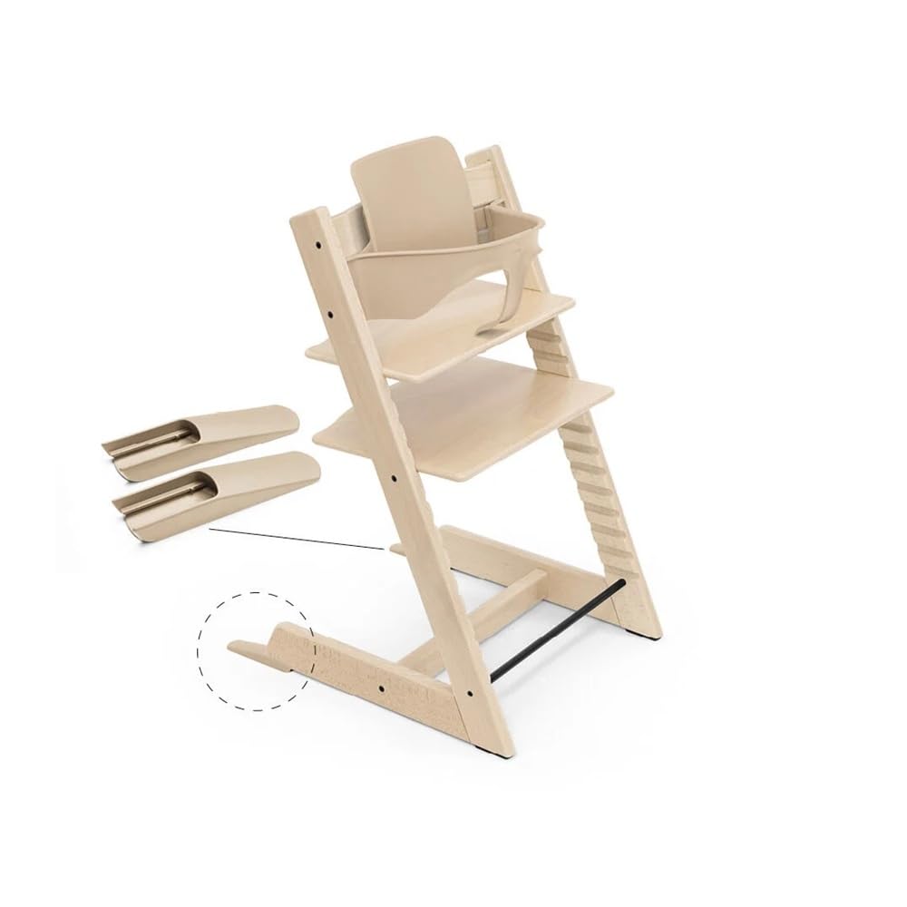 Stokke, Trapp, seggiolone Tripp Trapp, naturale, include seggiolone + set 2 per bambini da 6 a 36 mesi, regolabile, ergonomico e facile da pulire