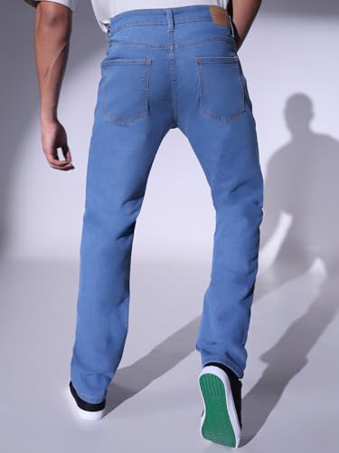 Image of Hubberholme Men Black Cotton Fabric Relaxed Fit Mid-Rise Stretchable Jeans