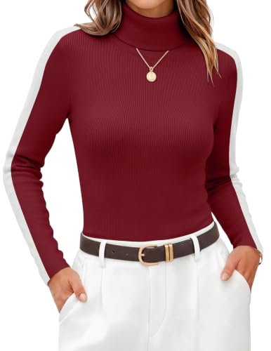 Zeagoo Womens Turtleneck Sweater Long Sleeve Tops Basic Fall Clothes | Turtlenec...