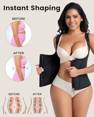 Waist Trainer for Women for Daily Wear, Faja Body Shaper Corset, Faja Colombians for Tummy Control, Workouts2