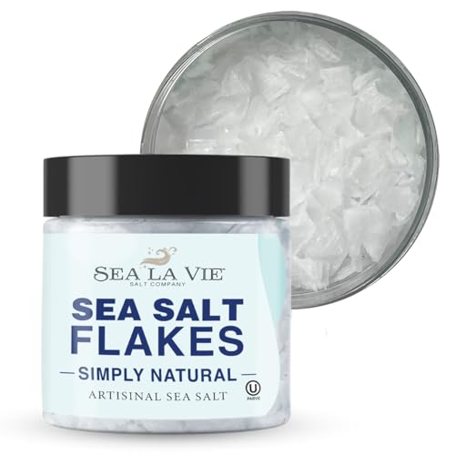 Sea La Vie Salt Flakes, 3.5 Ounces, Pack of 1, Kosher Handcrafted Gourmet Artisinal Finishing Salt...