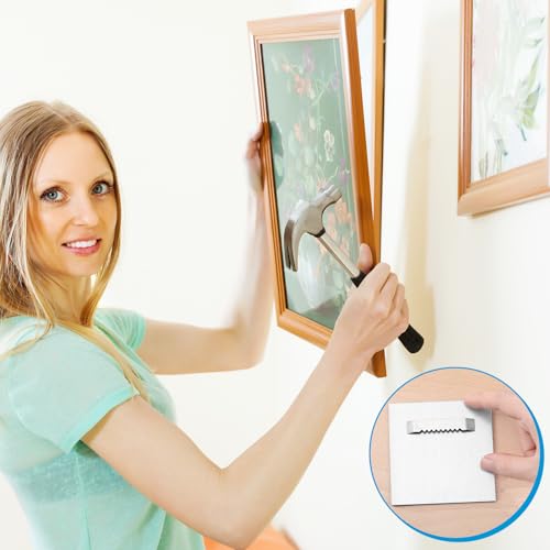 Image of Tandefio 12 Pack Self Adhesive Hanger 3.15 x 3.15 Hangers Adhesive Picture Hanging Plate Kit for Mirrors and Hanging Art / Photos on Acrylic, Glass, Aluminum or Other Flat Panels
