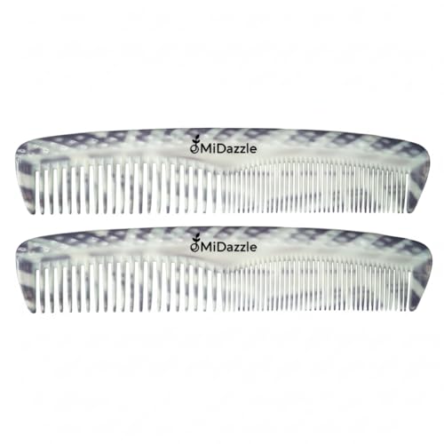 Image of Midazzle Multipurpose Detangling, Lice & All-Purpose Combs for Men & Women (Multicolour, MIEC2504, Pack of 2)