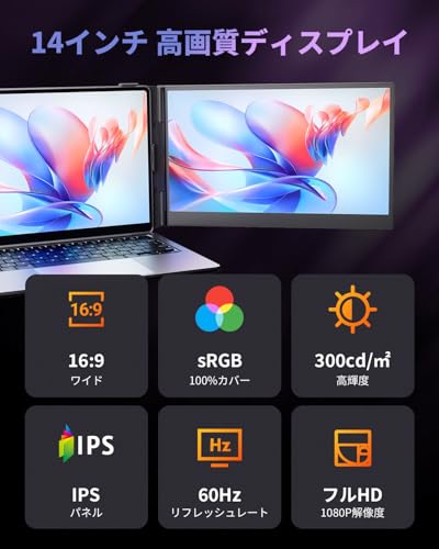 BottHealth モバイルモニター 14インチ S8 の商品画像 3