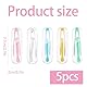 5 Stück Kontaktlinsen Einsetzhilfe Set, Kontaktlinsen Sauger, Kontaktlinsensauger, Kontaktlinsen Pinzette, Weiche Linsen Einsetzhilfe, Kontaktlinsen Zubehör, 5 Farben (Pink, Blau, Gelb, Grün, Weiß)