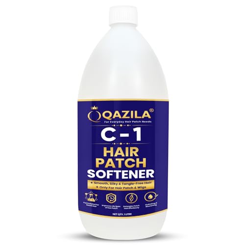 Image of Qazila C-1 Hair Patch Softener| Hair Patch Conditioner| Hair Patch Wash Chemical| Soft, Silky and Tangle-Free Hair| 1 Litre