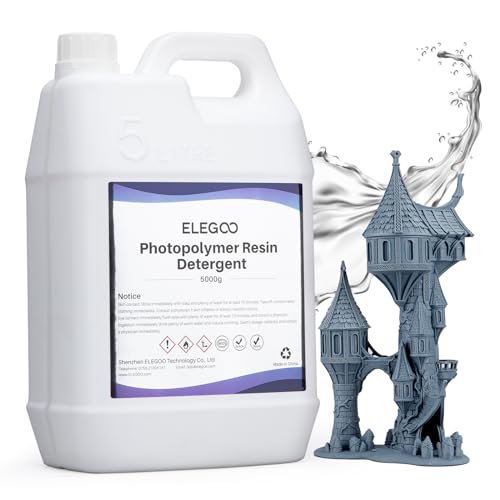 ELEGOO 5kg Nettoyant pour RÃ©sine d'imprimante 3D, DÃ©tergent pour RÃ©sine 3D PhotopolymÃ¨re, Faible Odeur et Non Toxique, Ininflammable, Compatible avec la Plupart des RÃ©sines d'impression 3D