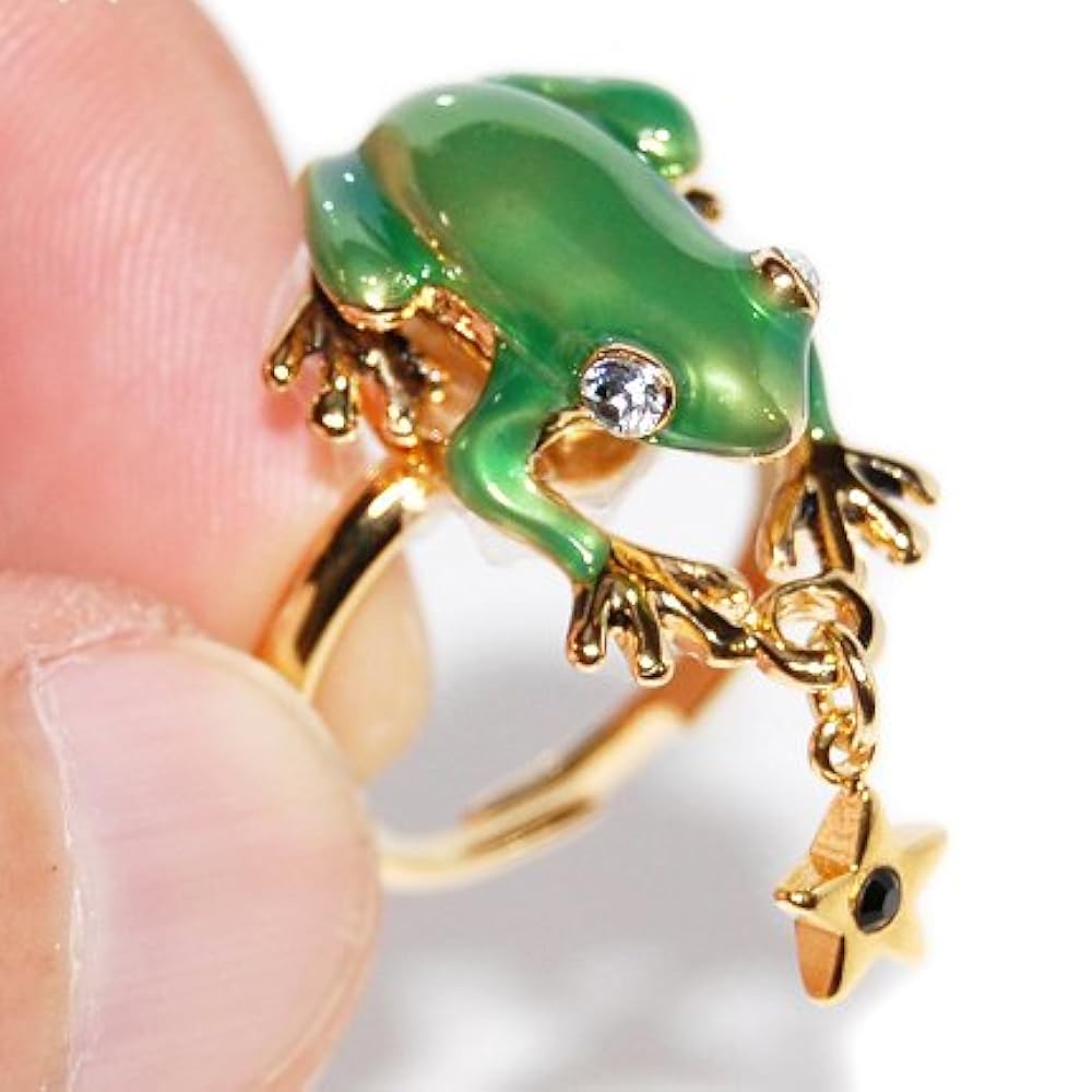 Amazon | [アマノガワ] カエル 蛙 指輪 リング アクセサリー