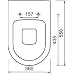 Celino Back-to-Wall Combined Bidet Toilet With Soft-Close Seat - Dual Flush, White