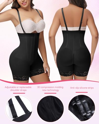 Image of SHAPSHE Fajas Colombianas Tummy Control Shapewear Strapless Body Shaper Butt Lifter BBL Stage Compression Garment