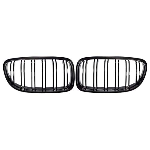 E90 E91 LCI 325i 328i 335i 4D 2009-2011 Grille frontale en forme de rein noir brillant