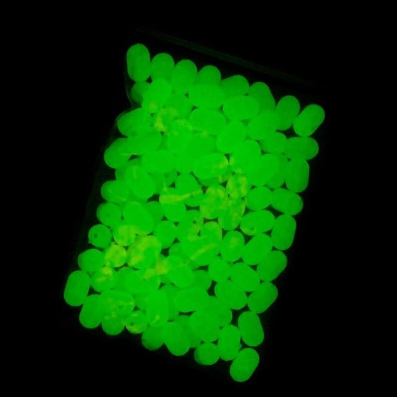 400 cuentas stop transparentes y luminosas 4.7mm/5mm miniatura 7