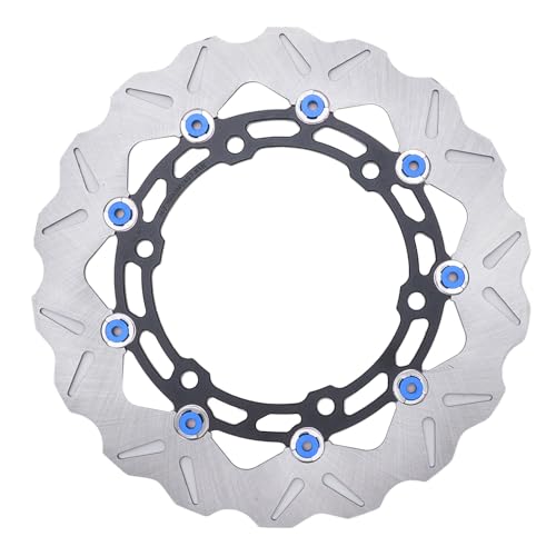 Disque de frein de moto flottant Naroote bleu contre vibrations de freinage
