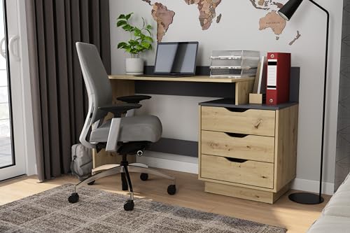 Bureau Belfast chêne artisan pour optimiser votre espace - 2