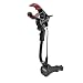 ETvalley Universal Car Cradle Dock Mount, Adapter with USB Charger and FM Transmitter for Apple iPhone, Samsung Galaxy, iPod and Other Android Smartphones (Black / Red)