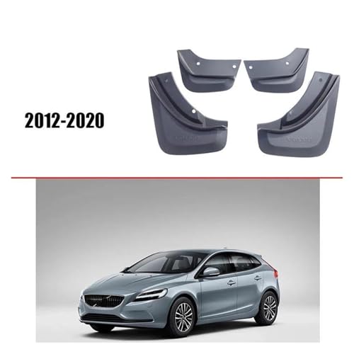 Guardabarros para Volvo V40 2012-2019: set de 4 piezas protectoras contra salpicaduras de barro 4