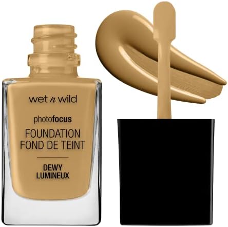 wet n wild Photo Focus Dewy Liquid Foundation Makeup, Caramel