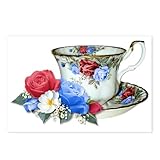 CafePress American Teacup Postcards (Package of 8), 6'x4' Printed Note Card