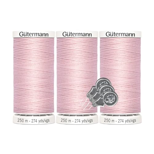 Hilo Gutermann Sew-All 250 m x3 Light Pink miniatura 1