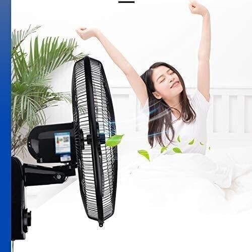 Wall Mounted Industrial Fan, 3-Speed Adjustable Airflow, Quiet Operation, 120° Rotation & 45° Tilt, Suitable for Factory, Commercial, Warehouse, and Farm Use