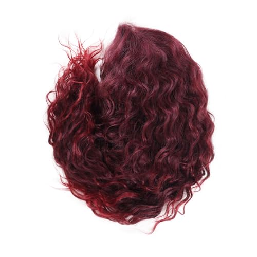 Image of GNIMEGIL Long Curly Burgundy Red Wigs for Women in Synthetic Fiber Body Wave Hairstyles with Natural Parting, Fluffy Volume Wig for Cosplay, Halloween, Themed Parties & Daily Style