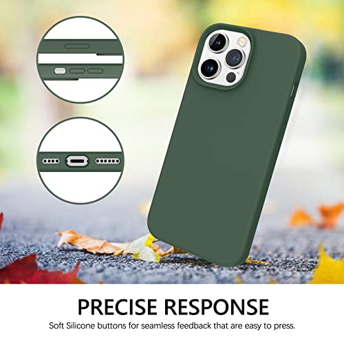 Coque silicone liquide iPhone 13 Pro Max avec doublure fine - 4
