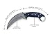 NY BLADES Custom Handmade Damascus Steel Karambit Knife with Rosewood Handle and Leather Sheath (Style 2)
