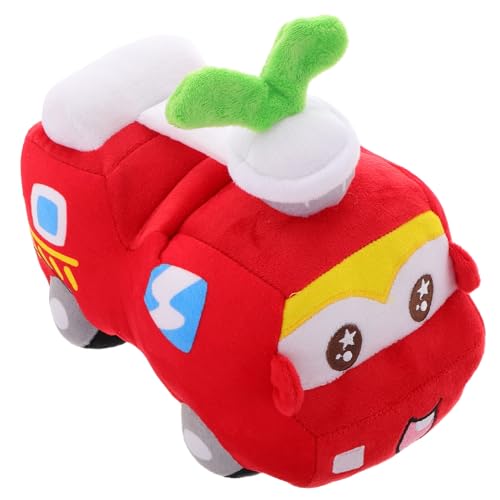 Peluche camion de pompiers rouge Veemoon en coton doux pour enfants
