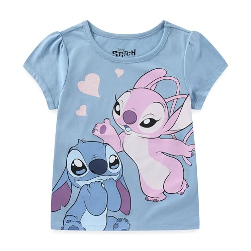 Image of Disney Lilo & Stitch Angel Girls Short Sleeve T-Shirt for Big Kids