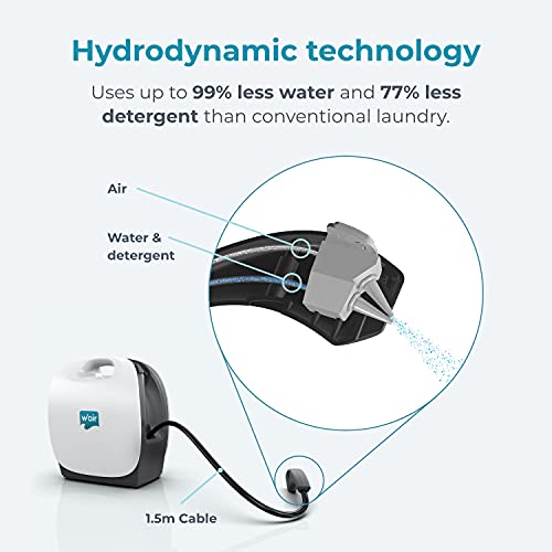 w'air 3-in-1 handheld duurzaam complete kledingverzorgingsproduct met starterontreinigingspakket, wit, 4,8 kg - Image 8