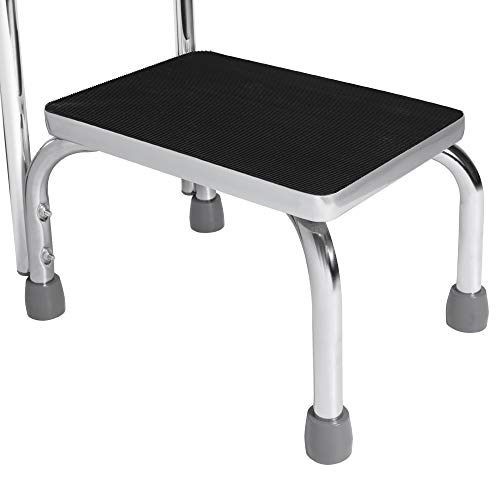 Vaunn Medical Foot Step Stool with Handle and Anti Skid Rubber Platform, Lightweight and Sturdy Stool for Children, Adults and Seniors, Chrome by Vaunn - Image 5