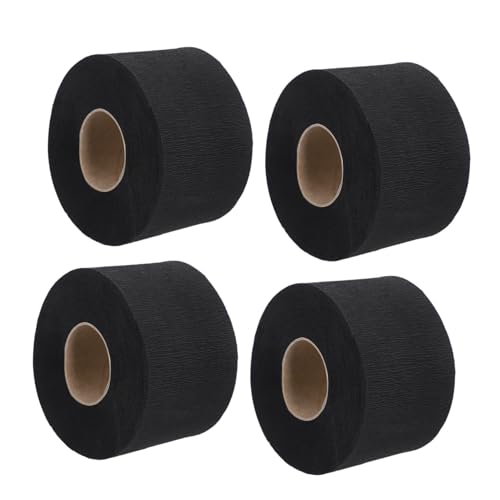 PENIKOKO 4 rollos Papel de Cuello Desechable para Peluquería Banda Elástica Resistente y Cómodo para Uso Profesional Salones y Barberías