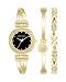 Produktbild Anne Klein Women's Premium Crystal Accented Bangle Watch and Bracelet Set Gold/Black