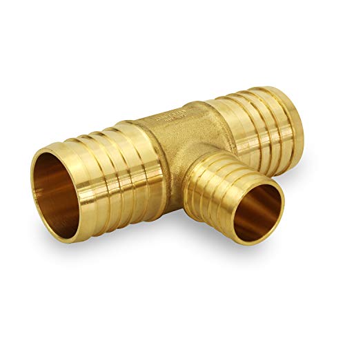 Supply Giant QYSU1112-OM PEX Barb Reducing Tee Pipe Fittings 1 x 1 x 1 2 Brass