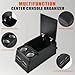 AceRide Car Center Console, Universal Rear Bench Seat Consoles, Truck Seat Organizer Storage, Back Seat Car Organizer with Cup Holder, Large Storage Box, Central Armrest Box (Carbon Fibre)