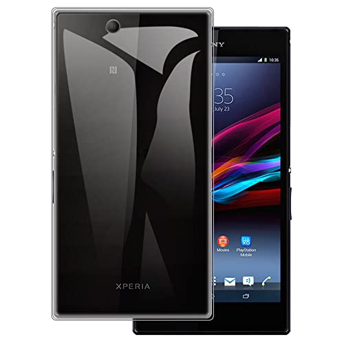 Pour Sony Xperia Z Ultra XL39H Ultra Mince Coque de téléphone Gel Pudding Soft Silicone Phone Case pour Xperia Z Ultra 6,4' (Transparent)