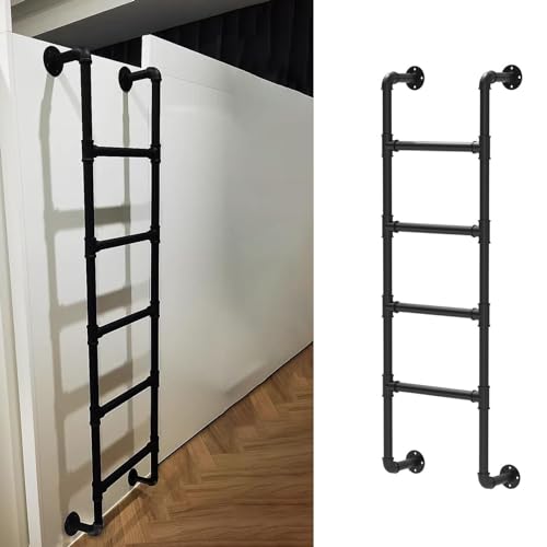 Échelle murale en métal pour loft et sous-sol de 1,2m à 2,4m - 2