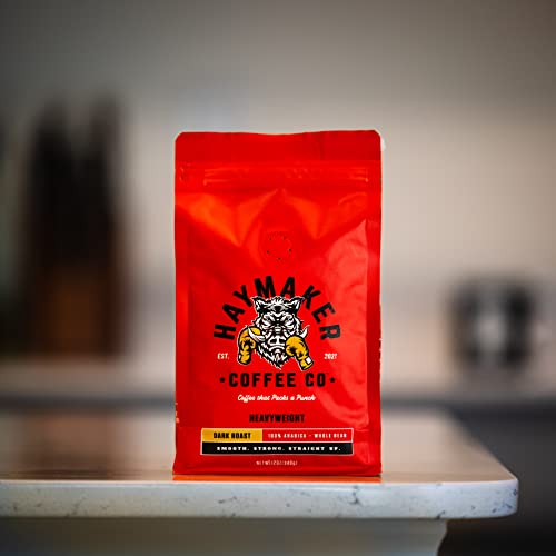 Haymaker Coffee Dark Roast en grano 12 onzas miniatura 1