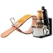 Grandslam Shaving Straight Razor Kit, Steel Cutthroat Straight Razor With Leather Strop, Sharp, Pure Badger Hair Shaving Brush with Wooden Handle,Shaving Bowl,Soap and Stand, Gift for Men