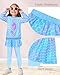 AuSletie Kids 2 Piece Outfits Girls Stylish Tops Long Sleeve Fashion Sweatshirts and Sweatpants, Girls Clothes Set Size 4-9