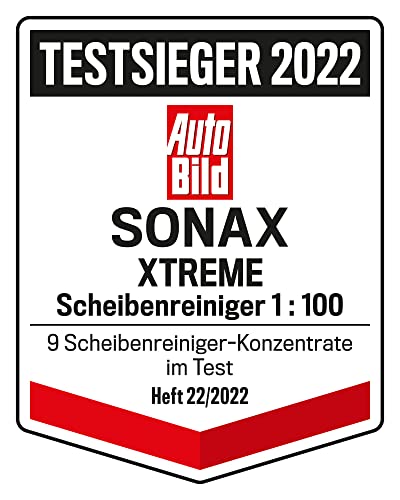 SONAX XTREME ScheibenReiniger 1:100 (250 ml) ergibt 25 Liter Reinigungsflüssigkeit und sorgt sekundenschnell für klare Sicht | Art-Nr. 02711410