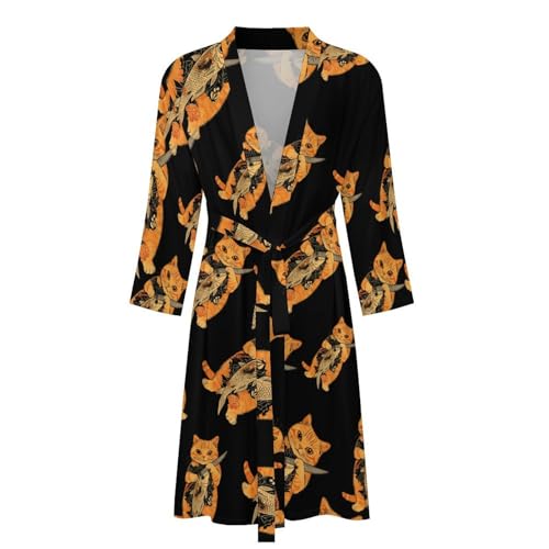 Bata de baño para hombre de manga larga ropa de dormir ligera suave 5