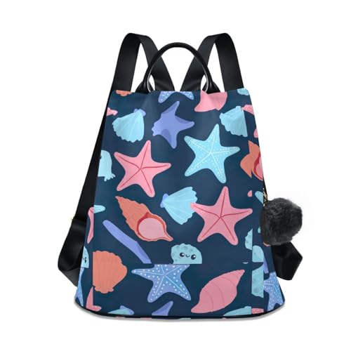 Sac à dos bleu original imprimé marin avec bretelles ajustables confortables