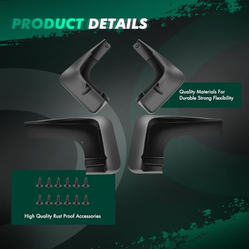 Image of SCITOO Mud Flaps Fit for Mitsubishi Outlander 2016-2018,for Mitsubishi Outlander Sport 2016-2018